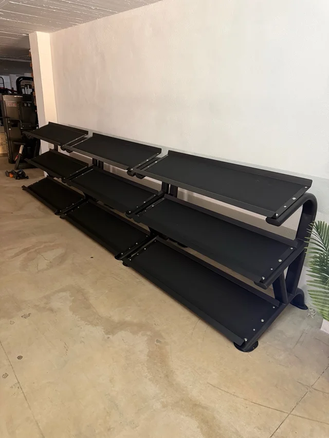 Rack Mancuernas Hexagonales 3 Bandejas