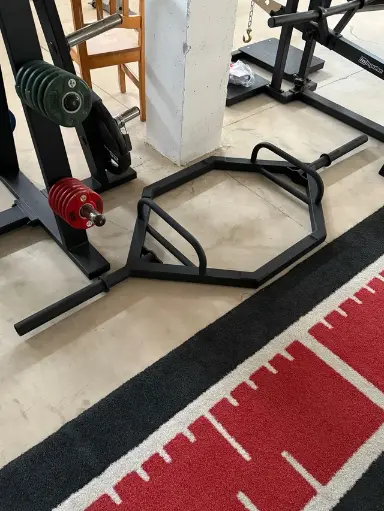 Barra Hexagonal Negra 200cm