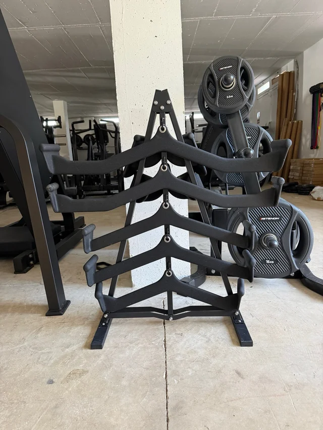 Soporte vertical para agarres de gimnasio